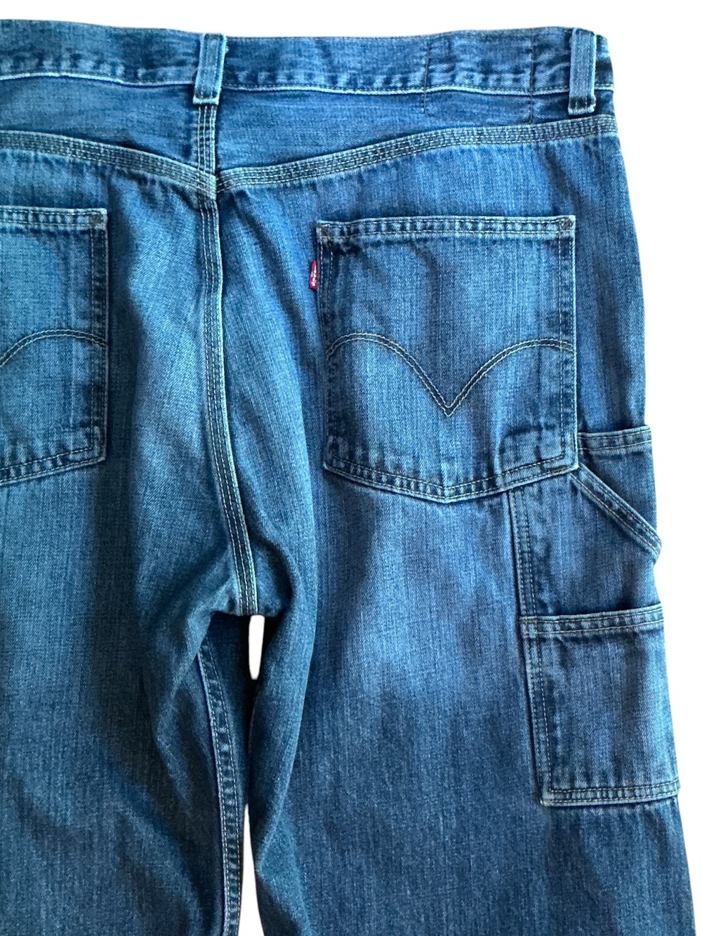 LEVI’S Relaxed Carpenter Jeans 36 X 30 Medium Wash $80 Retail - Picture 12 of 13